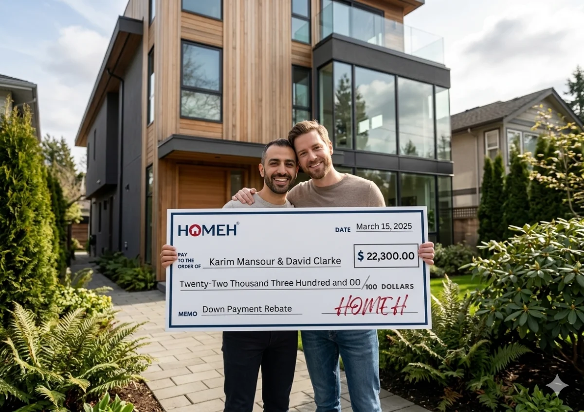 Karim Mansour & David Clarke HOMEH cheque