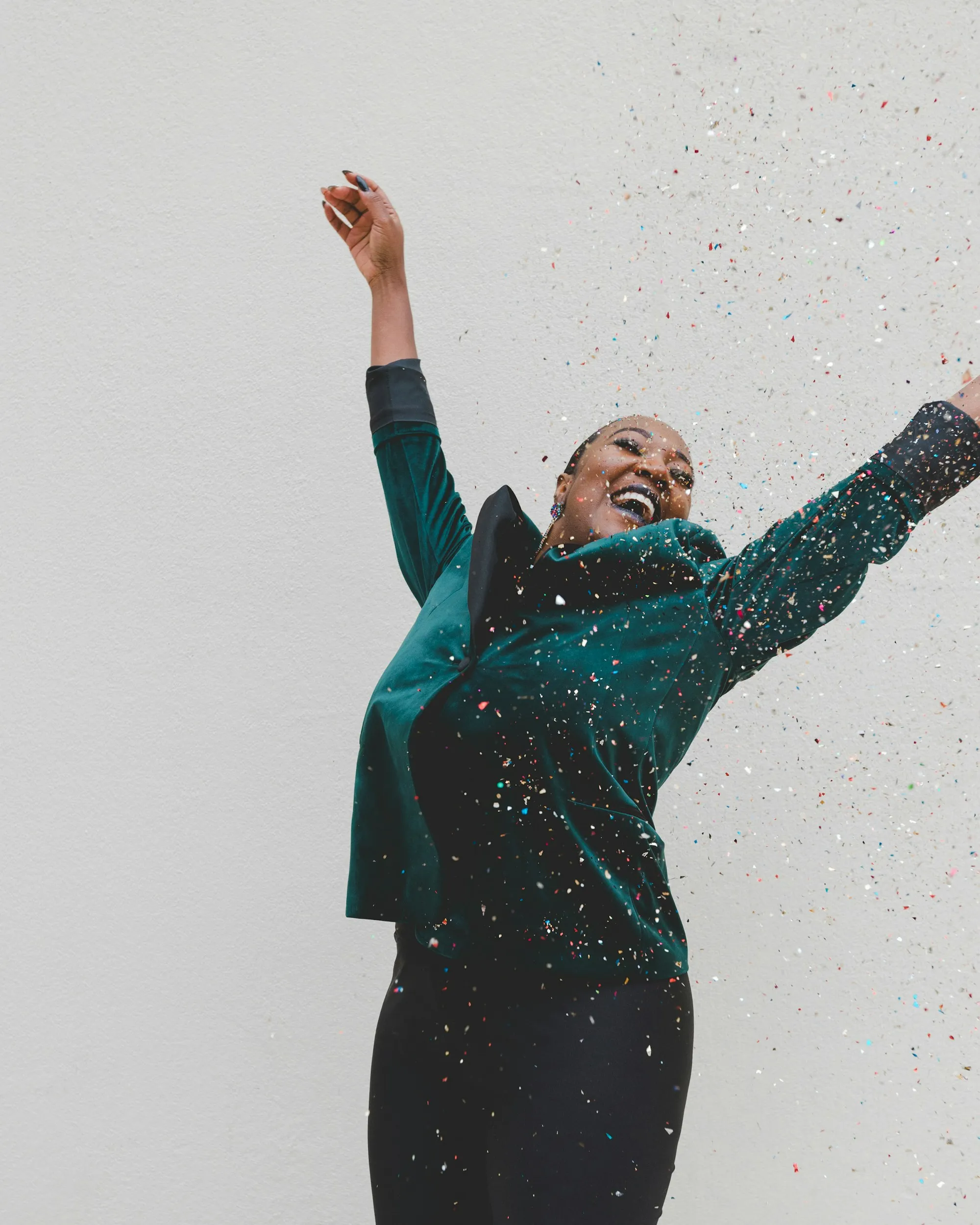 A buyer celebrating their Cashback Rebate