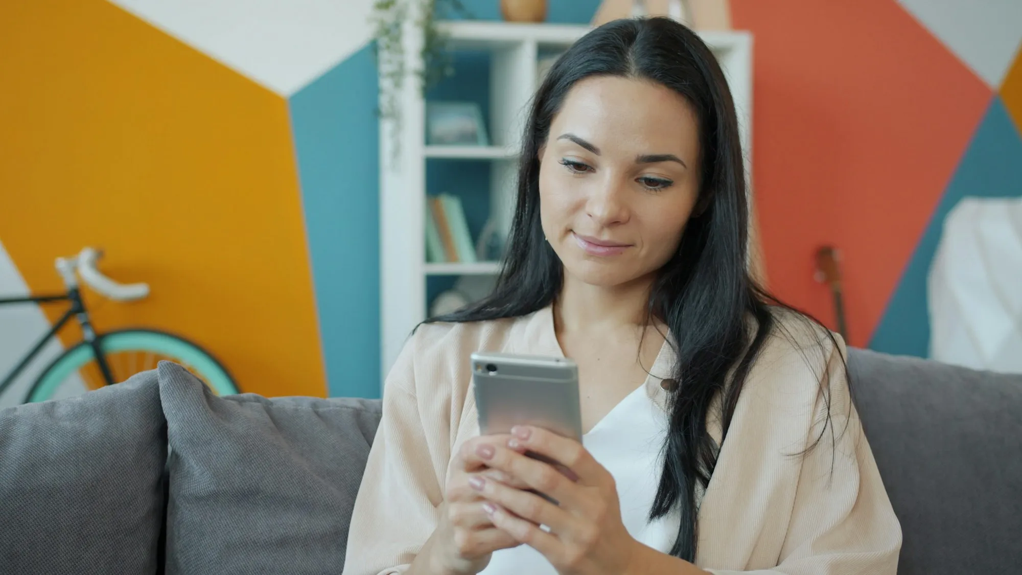 Homeowners checking their home's value