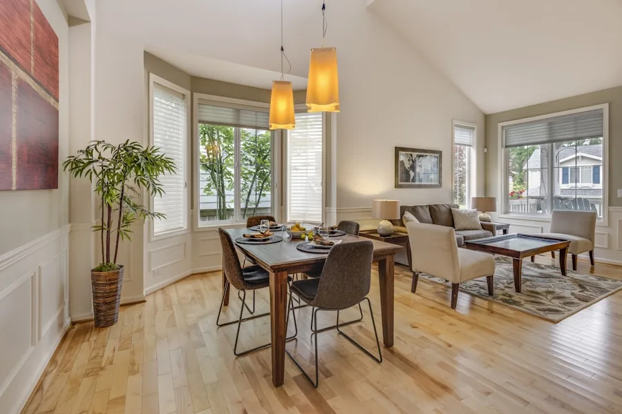 Leasing agent showing a tenant a bright Toronto rental