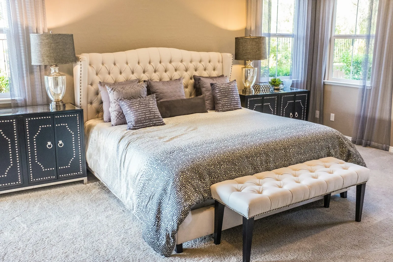 Open house in a Canadian home with buyers touring