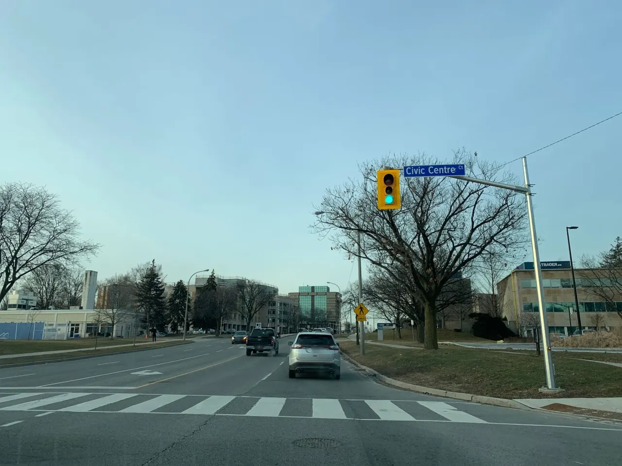 Street view in Etobicoke, Ontario
