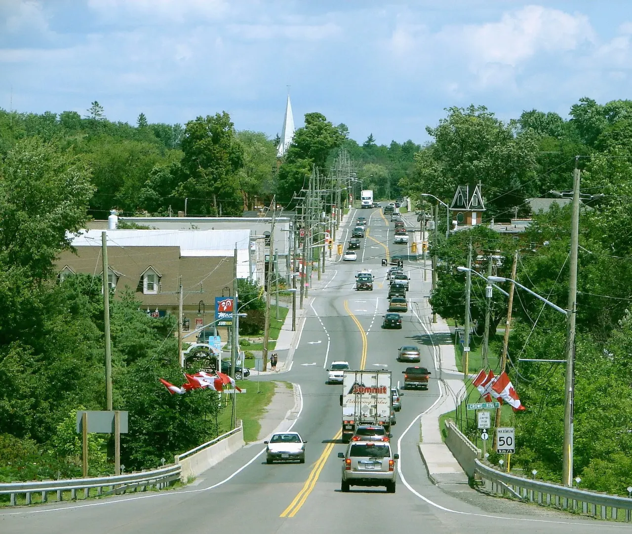 Street view in Marmora, Ontario