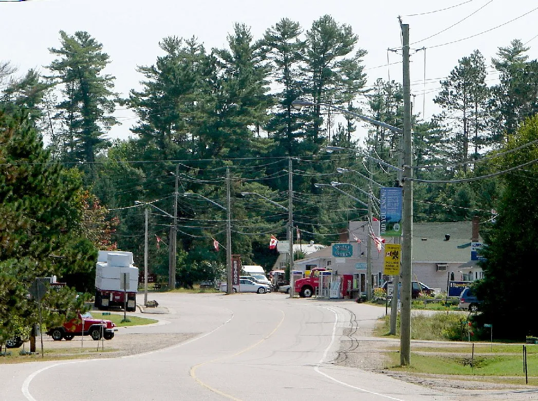 Street view in Combermere, Ontario