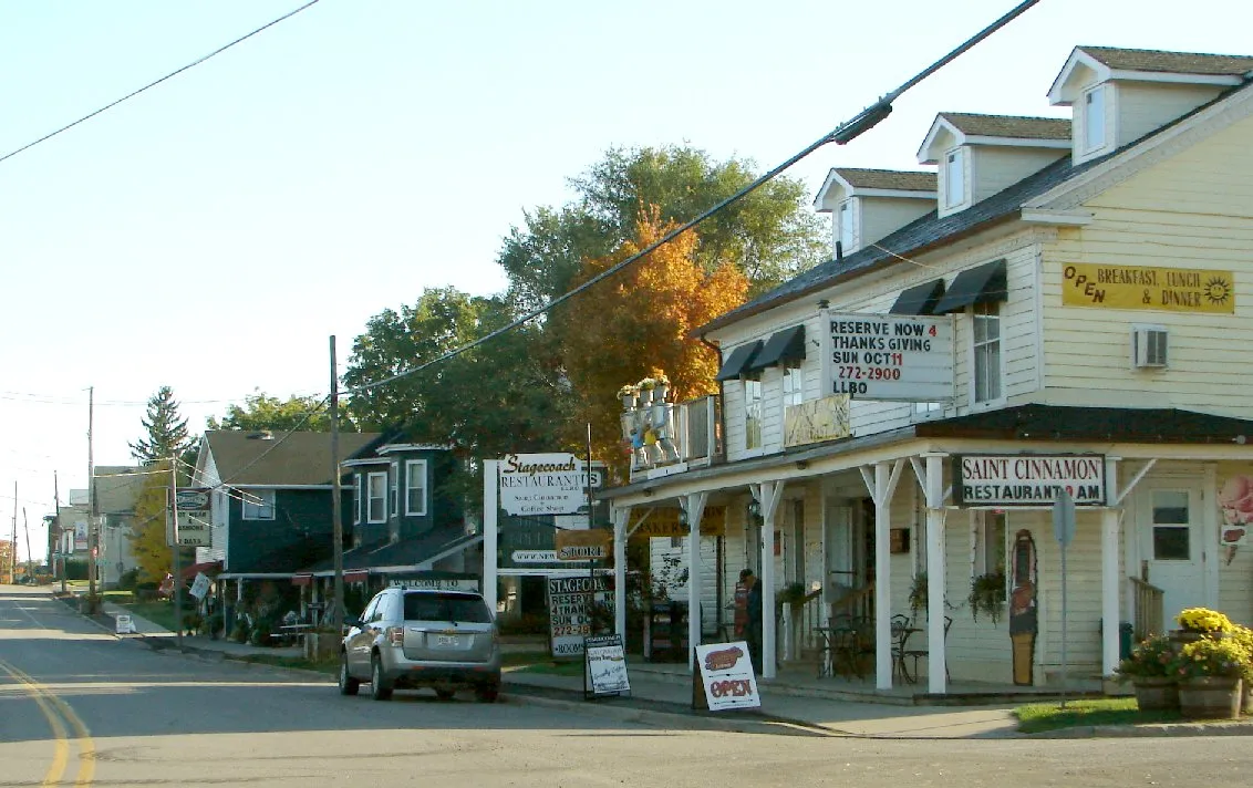 Street view in Newboro, Ontario