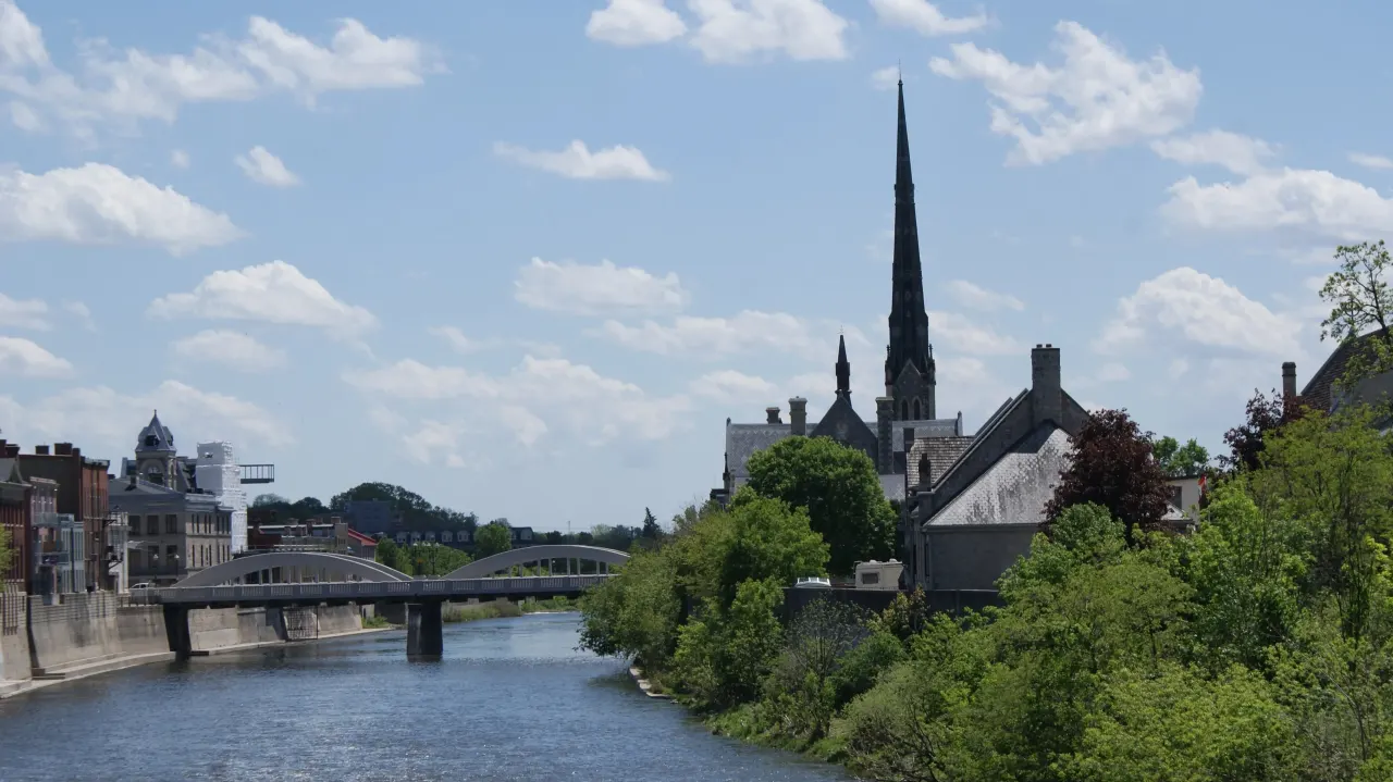 Street view in Cambridge, Ontario