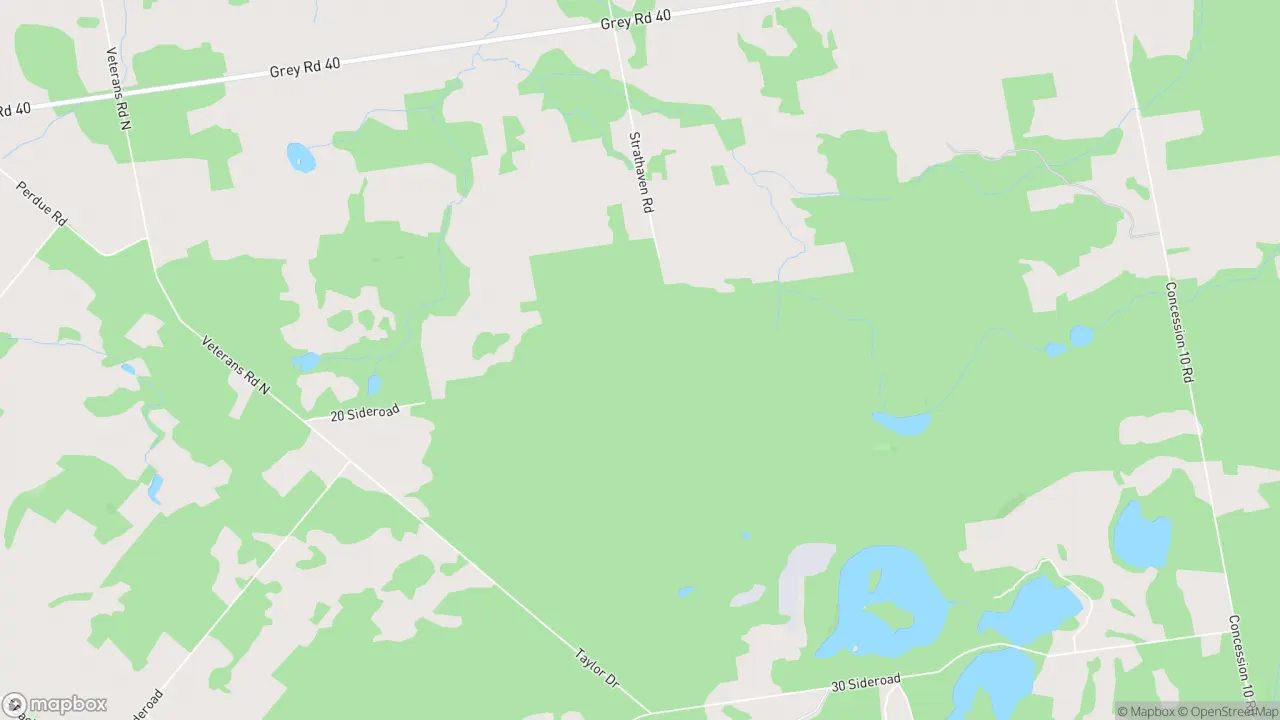 Street view in Holland Twp, Ontario