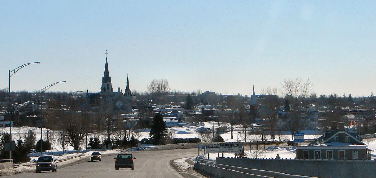 Street view in Hawkesbury, Ontario