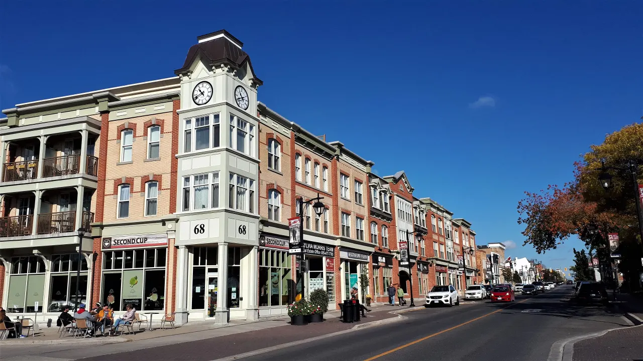 Street view in Markham, Ontario