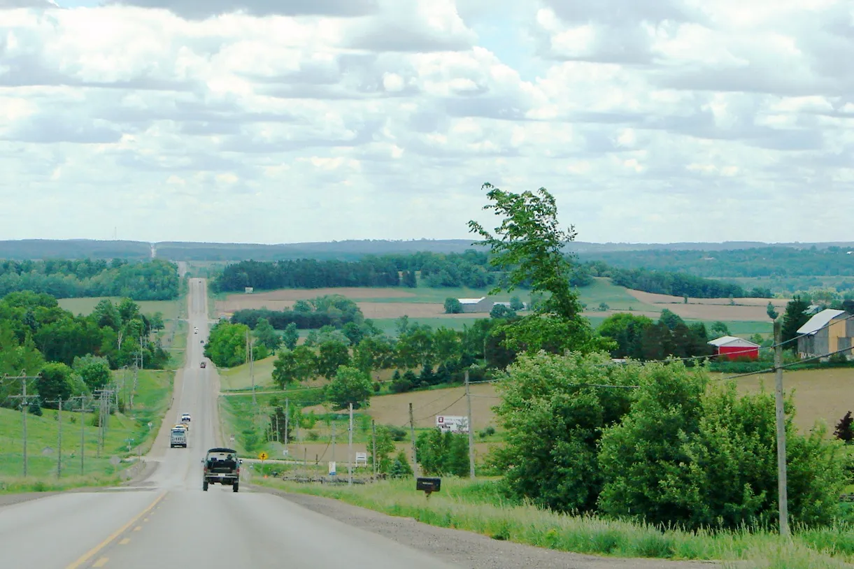 Street view in Clearview, Ontario