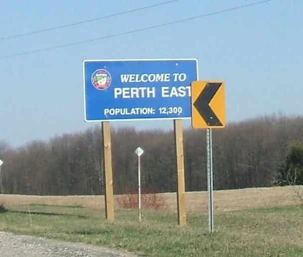 Street view in Perth East, Ontario