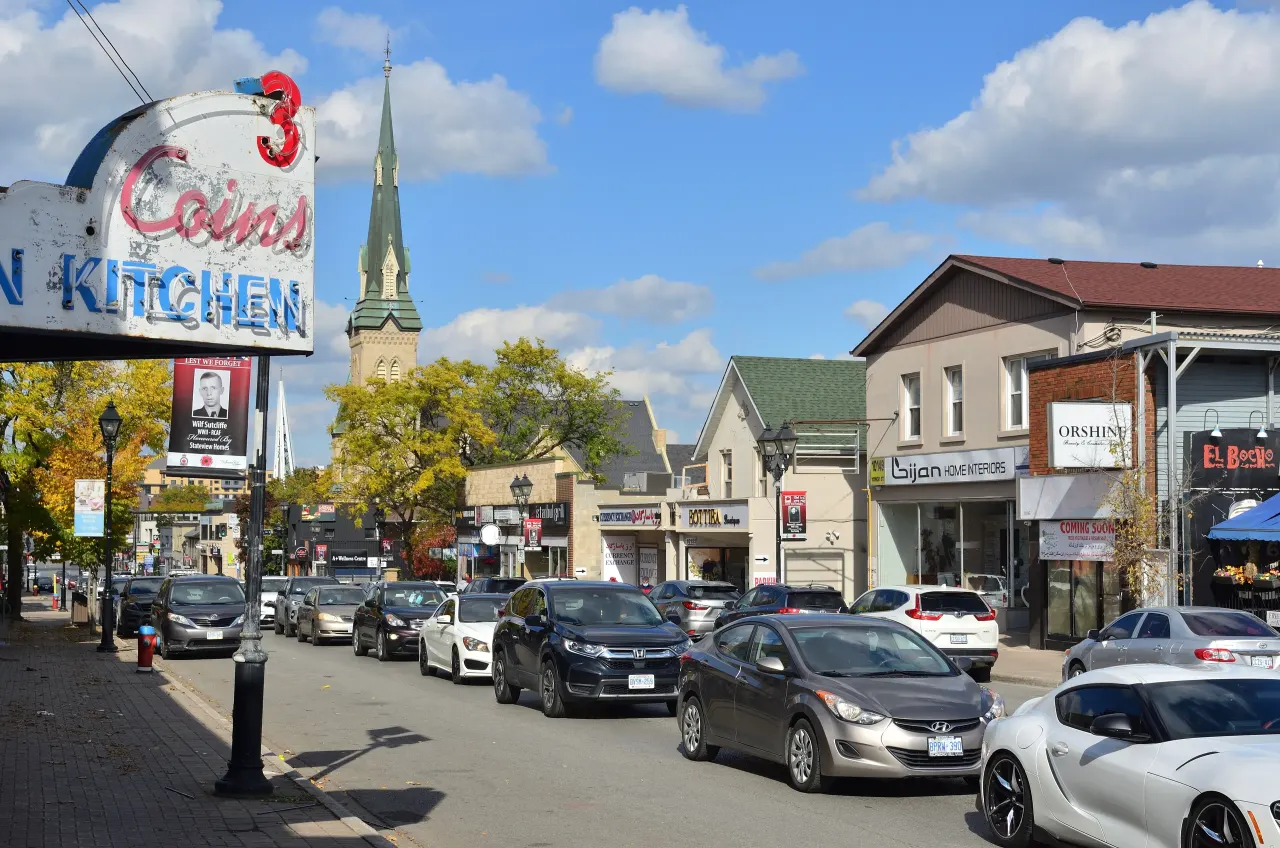 Street view in Richmond Hill, Ontario