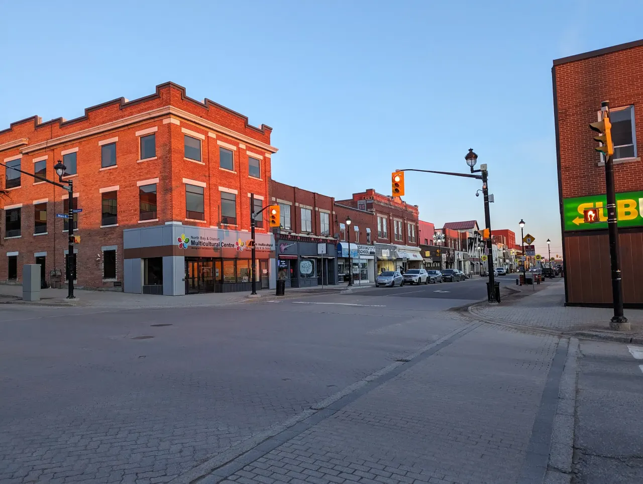 Street view in North Bay, Ontario