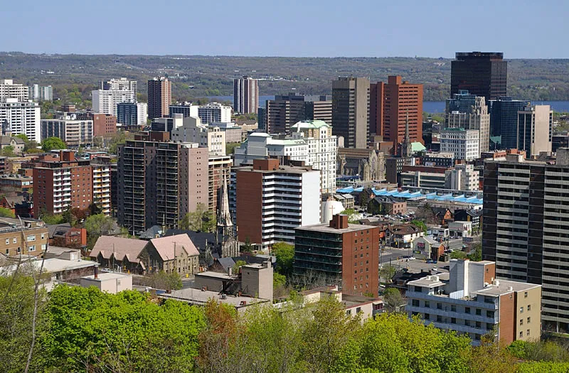 Street view in Hamilton, Ontario