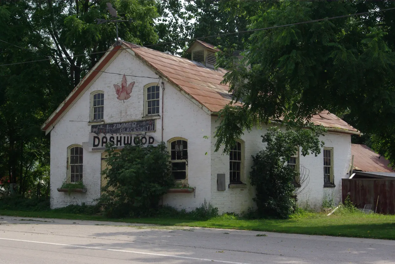 Street view in South Huron, Ontario