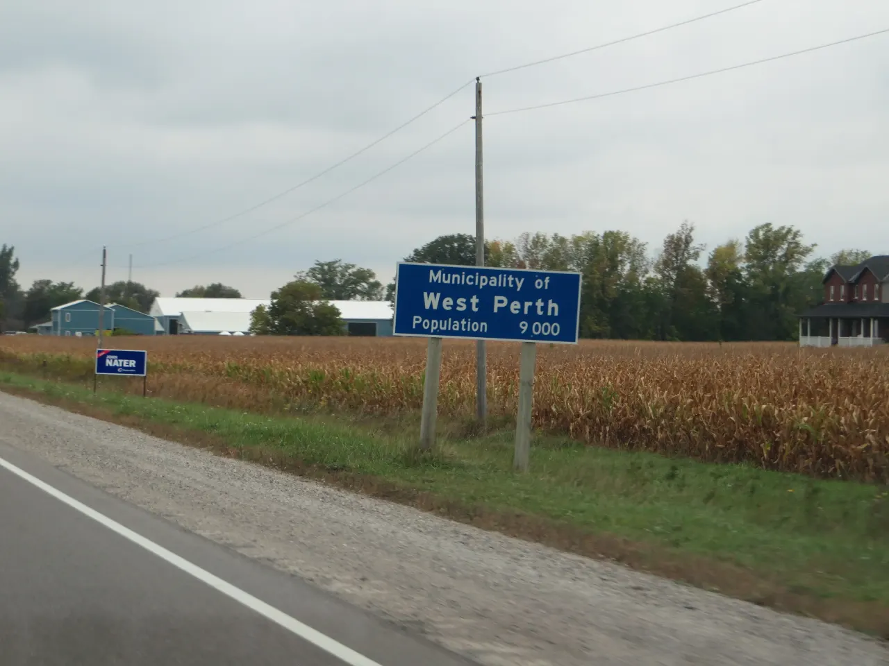Street view in West Perth, Ontario