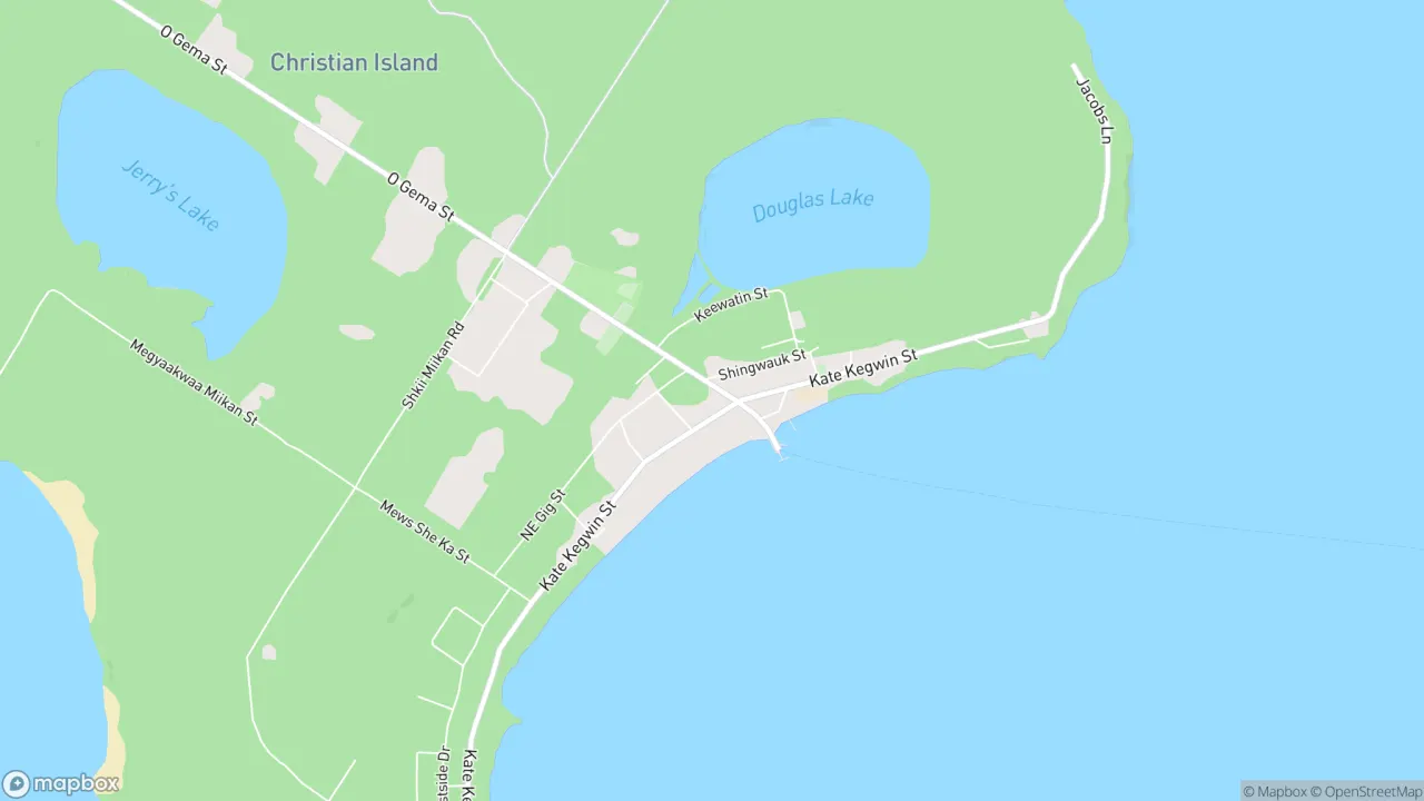 Street view in Christian Island 30, Ontario