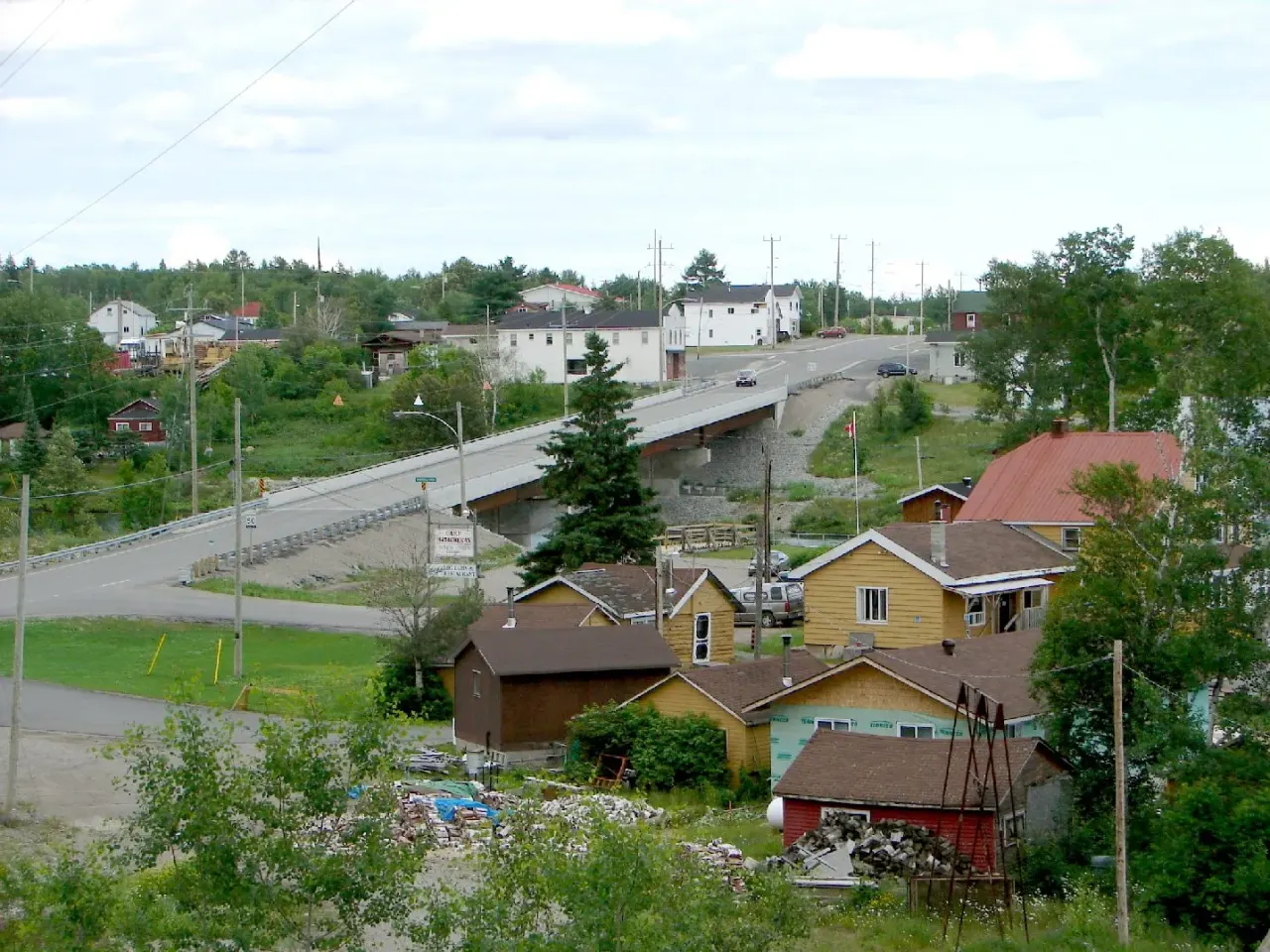 Street view in Matachewan, Ontario