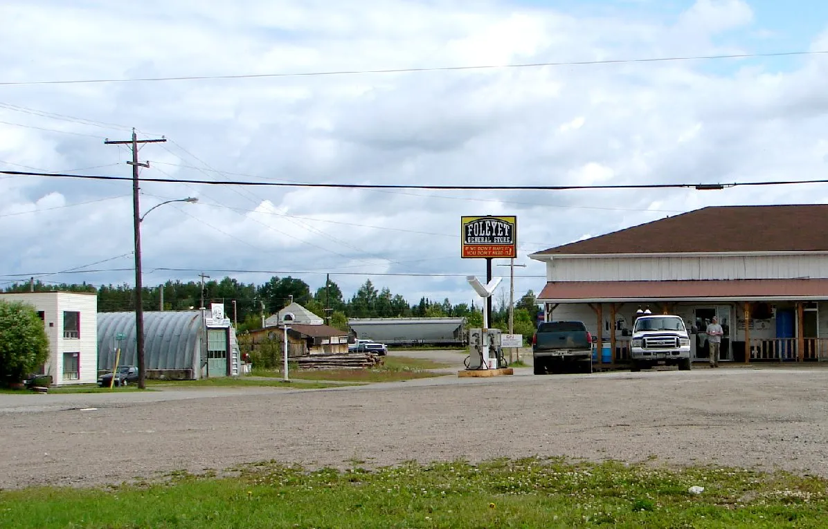 Street view in Foleyet, Ontario