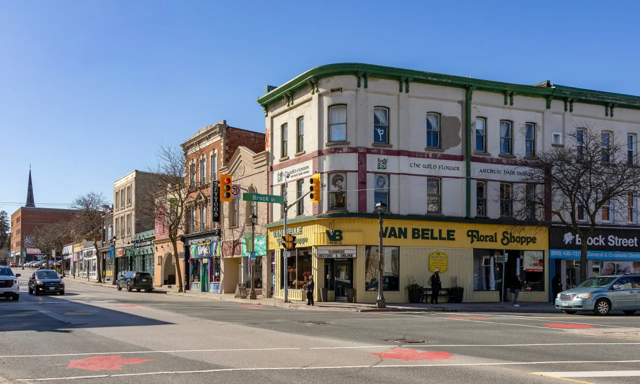 Street view in Whitby, Ontario