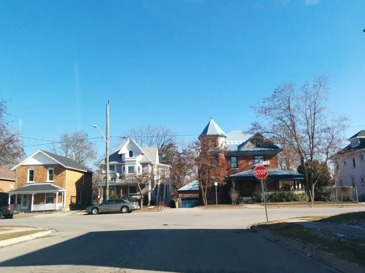 Street view in Simcoe, Ontario