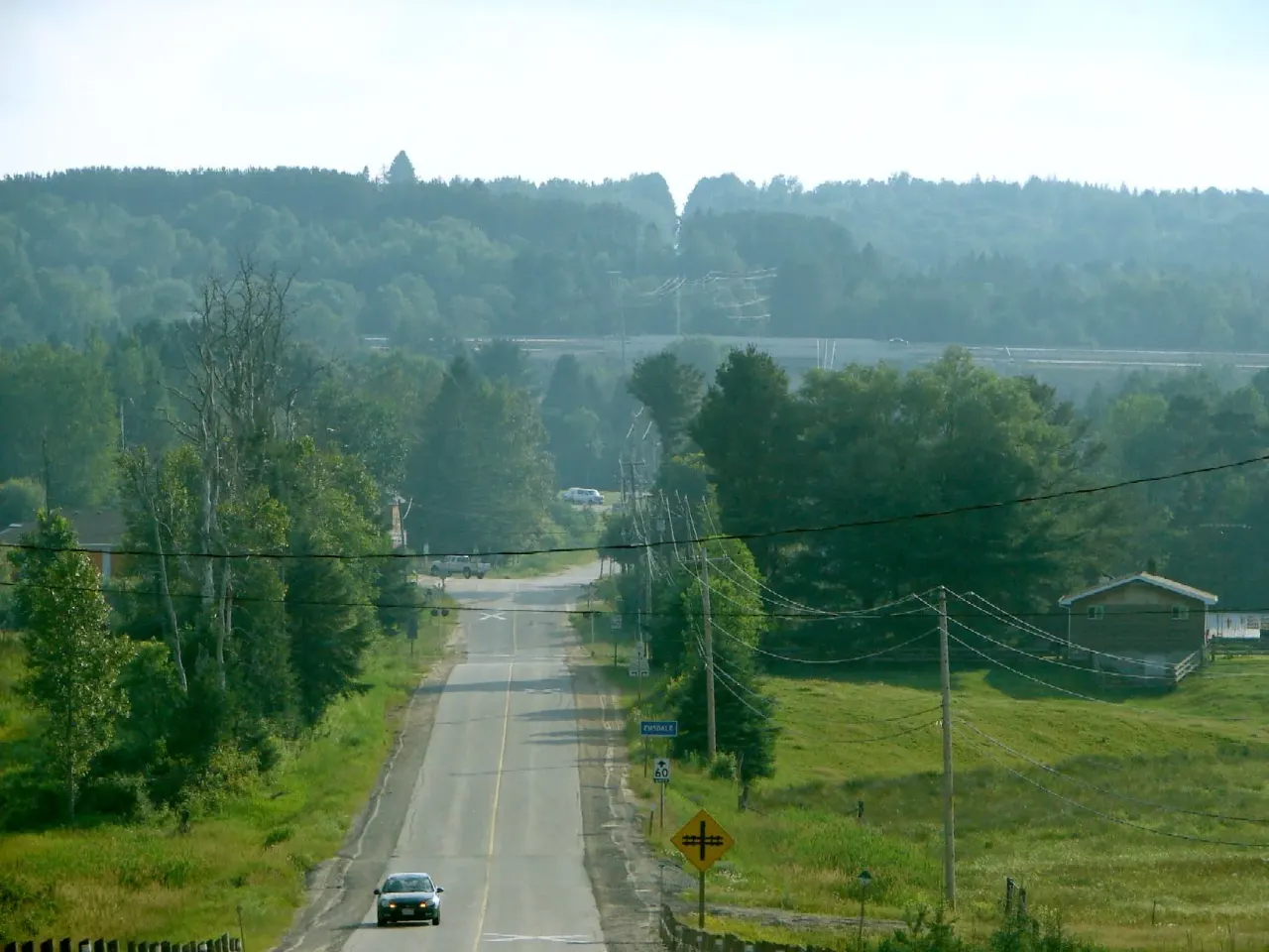 Street view in Emsdale, Ontario