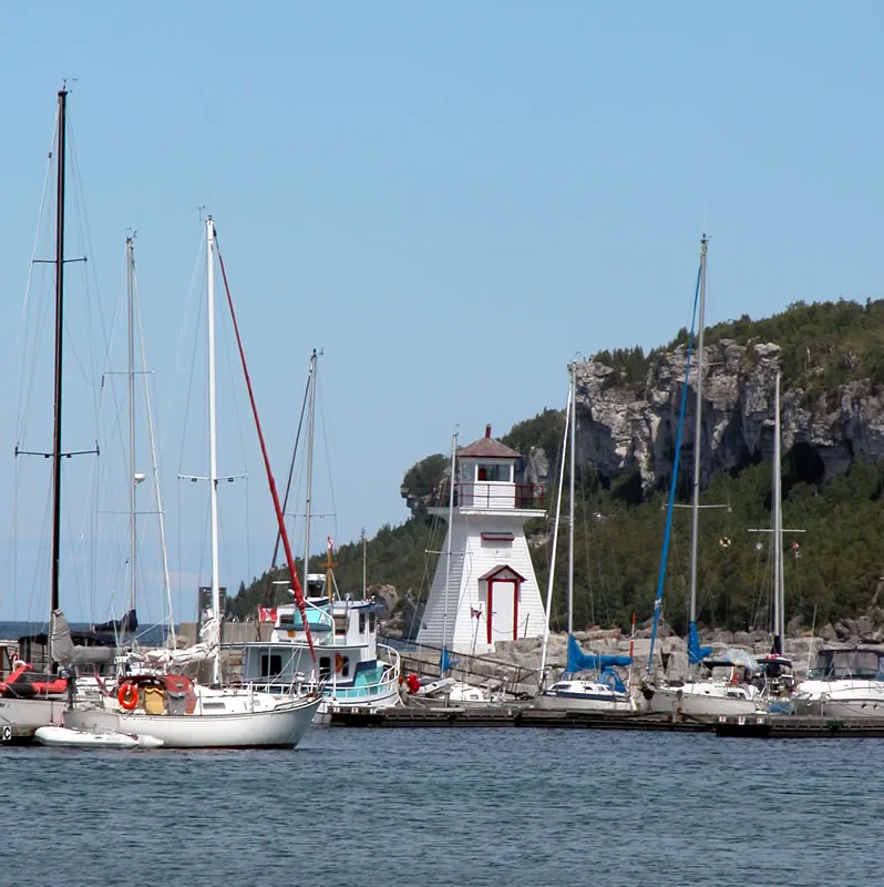 Street view in Lion's Head, Ontario