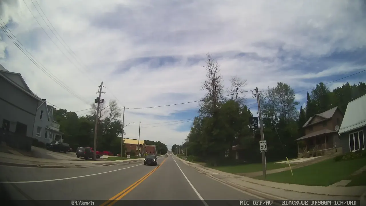 Street view in Shallow Lake, Ontario