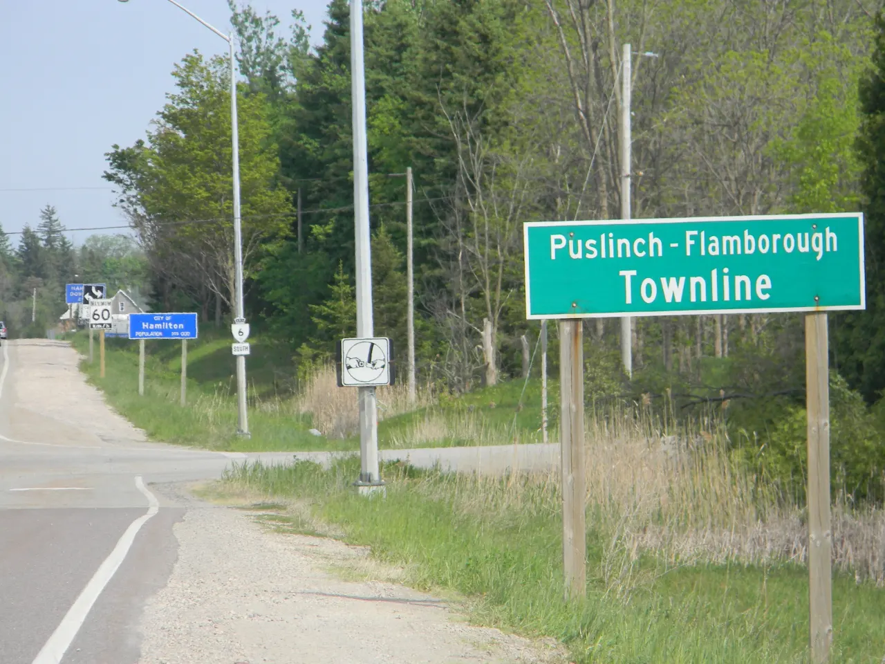 Street view in Flamborough, Ontario